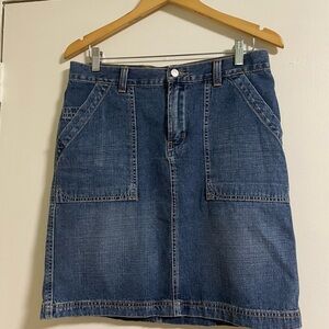 Lucky Brand USA Vintage Inspired Utility Div Denim Skirt size 10/30